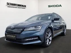 Quarzgrau metallic Gebraucht 2021 Skoda Superb SportLine Limousine | 27.849 € (Guter Preis)