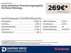 Grau Gebraucht 2022 Audi Q3 Advanced Plus SUV | 28.690 € (Guter Preis)