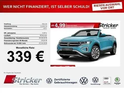 Blau Neu 2025 VW T-Roc Cabriolet Style Cabrio | 33.889 € (Fairer Preis)
