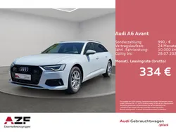 Gletscherweiß metallic Gebraucht 2024 Audi A6 Advanced Plus Kombi | 46.890 €