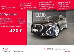 Mythosschwarz metallic Gebraucht 2024 Audi Q3 Sportback S-Line SUV | 45.440 € (Fairer Preis)