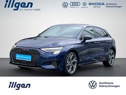 Blau / navarrablau (metallic) Gebraucht 2024 Audi A3 Sportback e-tron Advanced Plus Kleinwagen | 35.710 € (Teuer)