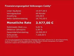 Weiß Gebraucht 2021 VW Caddy Van / Kleinbus | 18.977 € (Guter Preis)