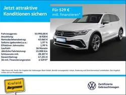 Weiss / oryxweiss perlmutteffekt Gebraucht 2024 VW Tiguan Allspace R-line SUV | 53.993 €
