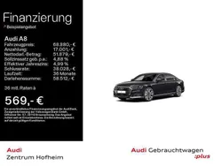 Mythosschwarz metallic Gebraucht 2021 Audi A8L Ambiente Limousine | 68.880 €