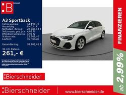 Weiß Gebraucht 2024 Audi A3 Sportback S-Line Kleinwagen | 34.490 € (Superpreis)