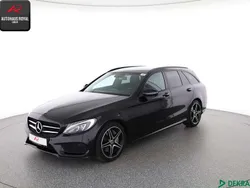 Schwarz (metallic) Gebraucht 2018 Mercedes C250 AMG Kombi | 26.880 € (Fairer Preis)