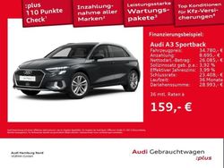 Grau Gebraucht 2024 Audi A3 Sportback e-tron Sport Kleinwagen | 36.980 €