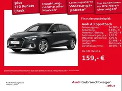 Grau Gebraucht 2024 Audi A3 Sportback e-tron Sport Limousine | 36.980 €