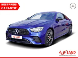 Blau Gebraucht 2021 Mercedes E220 AMG line Coupé | 42.490 € (Etwas zu teuer)