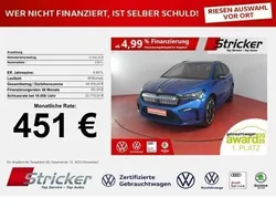 Raceblau metallic Gebraucht 2021 Skoda Enyaq iV SportLine SUV | 37.950 € (Guter Preis)
