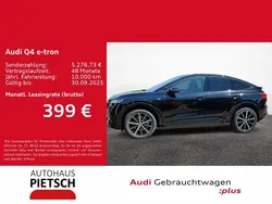 Mythosschwarz metallic Gebraucht 2024 Audi Q4 Sportback e-tron S-Line SUV | 51.770 € (Etwas zu teuer)