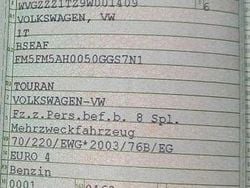 Silber Gebraucht 2008 VW Touran Van / Kleinbus | 3.300 € (Guter Preis)