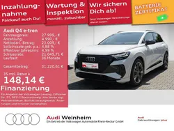 Gletscherweiß metallic Gebraucht 2021 Audi Q4 e-tron S-Line SUV | 27.999 € (Fairer Preis)