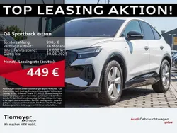 Gletscherweiß metallic Gebraucht 2024 Audi Q4 e-tron S-Line SUV | 50.550 € (Guter Preis)