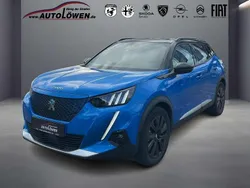 Vertigo blau (blau) Gebraucht 2021 Peugeot e-2008 GT SUV | 21.280 € (Etwas zu teuer)