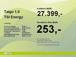 Silber Neu 2025 VW Taigo SUV | 27.399 € (Teuer)