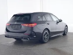 Metalliclack obsidianschwarz Gebraucht 2024 Mercedes C200 Night Kombi | 44.800 € (Etwas zu teuer)