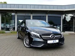 Nachtschwarz Gebraucht 2018 Mercedes A200 AMG line Limousine | 20.890 € (Fairer Preis)
