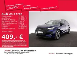 Navarrablau metallic Gebraucht 2021 Audi Q4 e-tron Ambiente SUV | 33.765 € (Etwas zu teuer)