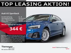 Ascariblau metallic Gebraucht 2023 Audi A5 Sportback S-Line Limousine | 41.740 € (Etwas zu teuer)