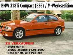 Rot Gebraucht 1997 BMW 318 Compact M Sport Kleinwagen | 4.444 € (Fairer Preis)
