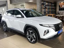 Weiß polar white / sol Gebraucht 2022 Hyundai Tucson SUV | 25.500 € (Superpreis)