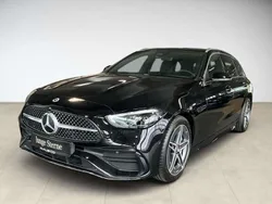 Metalliclack obsidianschwarz (metallic) Gebraucht 2023 Mercedes C220 AMG Kombi | 38.440 € (Guter Preis)
