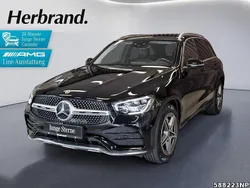 Schwarz Gebraucht 2021 Mercedes GLC220 AMG line SUV | 42.490 € (Teuer)