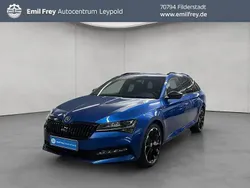 Race blau metallic Gebraucht 2021 Skoda Superb SportLine Kombi | 24.890 € (Guter Preis)