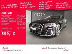 Mythosschwarz metallic/mythoss Gebraucht 2024 Audi A8 Ambiente Limousine | 76.990 € (Etwas zu teuer)