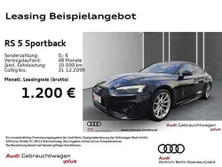 Schwarz Gebraucht 2024 Audi RS5 Sportback Ambiente Coupé | 83.970 € (Etwas zu teuer)