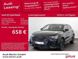 Mythosschwarz metallic Gebraucht 2024 Audi Q3 Sportback S-Line SUV | 45.100 € (Fairer Preis)