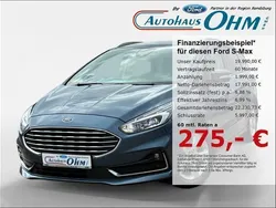 Chromablau metallic Gebraucht 2021 Ford S-MAX Titanium Van / Kleinbus | 19.990 € (Guter Preis)