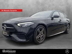 Lack obsidianschwarz Gebraucht 2023 Mercedes C220 AMG line Kombi | 39.615 € (Teuer)