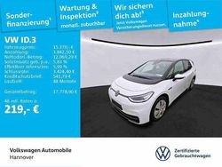 Gletscherweiß metallic/schwarz Gebraucht 2021 VW ID.3 Pro Kleinwagen | 15.370 € (Fairer Preis)