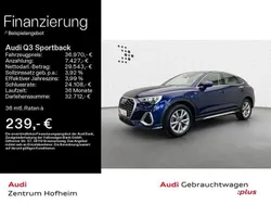 Blau Gebraucht 2024 Audi Q3 Sportback S-Line SUV | 36.970 € (Superpreis)