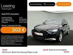 Mythosschwarz metallic Gebraucht 2024 Audi A3 Advanced Plus Limousine | 32.590 € (Fairer Preis)