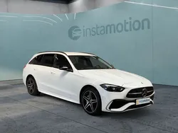 Weiß Gebraucht 2023 Mercedes C300e AMG Kombi | 44.860 € (Etwas zu teuer)