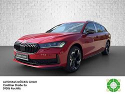 Carmine rot metallic Gebraucht 2025 Skoda Superb SportLine Kombi | 47.990 € (Fairer Preis)
