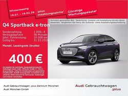 Violett Gebraucht 2025 Audi Q4 Sportback e-tron Sport SUV | 42.681 € (Superpreis)
