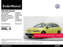 Limonengelb metallic (metallic) Gebraucht 2022 VW Golf VIII Style Kombi | 24.630 € (Fairer Preis)