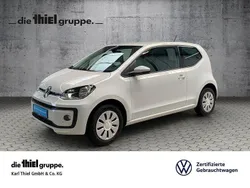 Weiß Gebraucht 2021 VW up! move up! Kleinwagen | 10.760 € (Guter Preis)