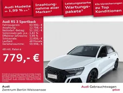 Gletscherweiß metallic Gebraucht 2024 Audi RS3 Sportback Ambiente Kleinwagen | 63.990 € (Teuer)