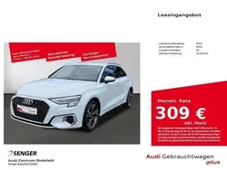 Weiß Gebraucht 2024 Audi A3 Sportback e-tron Advanced Limousine | 36.480 € (Teuer)
