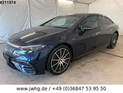 Blue metallic Gebraucht 2022 Mercedes EQS580 AMG line Limousine | 68.480 € (Guter Preis)