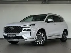 Weiß glacier white / mic Gebraucht 2022 Hyundai Santa Fe Signature SUV | 38.990 € (Fairer Preis)