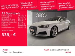 Gletscherweiß metallic/gletsch Gebraucht 2019 Audi A5 Sport Coupé | 23.650 € (Guter Preis)