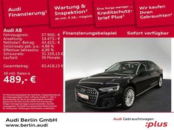 Mythosschwarz metallic Gebraucht 2024 Audi A8L Ambiente Limousine | 57.900 € (Superpreis)