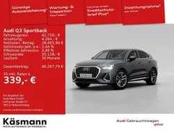 Grau Gebraucht 2025 Audi Q3 Sportback S-Line SUV | 42.730 € (Fairer Preis)